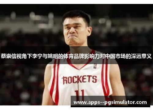 蔡崇信视角下李宁与姚明的体育品牌影响力对中国市场的深远意义
